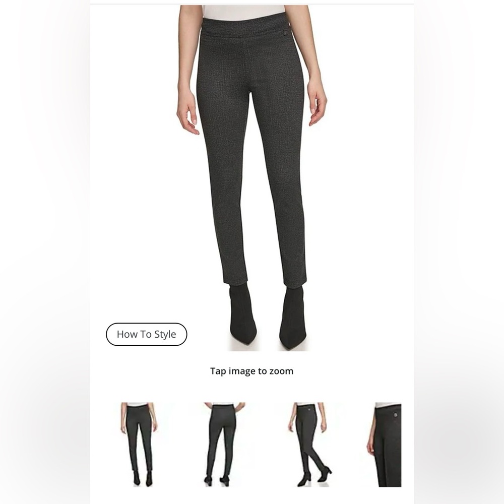 Calvin Klein pull on stretch pants.